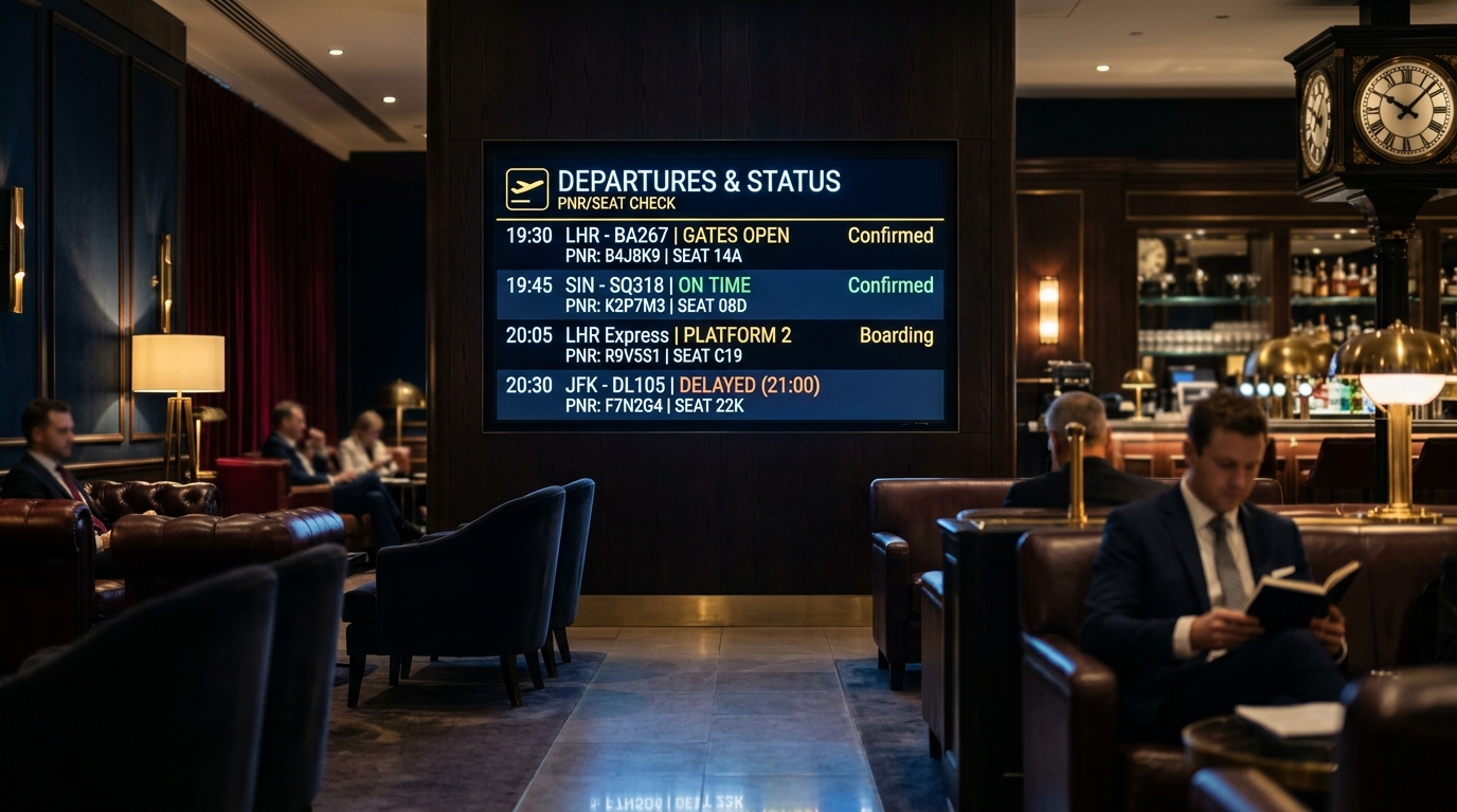 PNR & Seat Availability